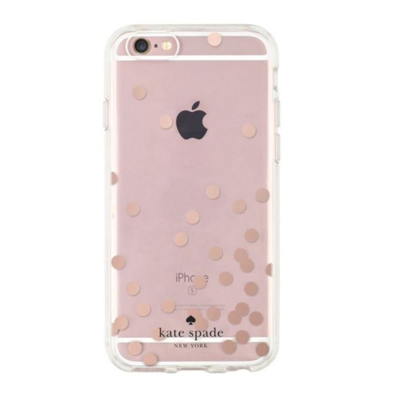 Kate Spade New York Hardshell Case for Apple iPhone 7/8/SE - Confetti Dot Rose Gold