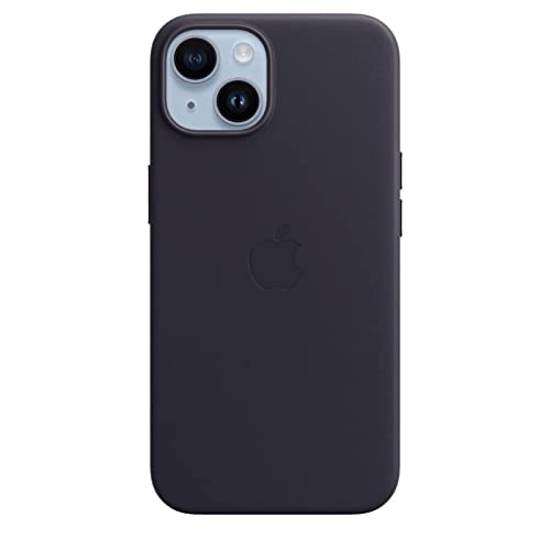 Étui en cuir Apple iPhone 14 avec MagSafe - Minuit