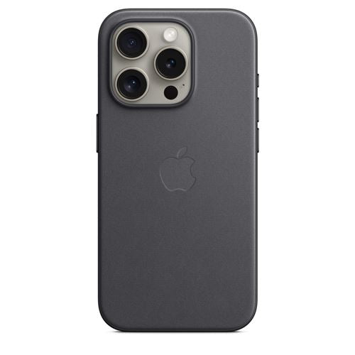 Coque Apple iPhone 15 Pro FineWoven avec MagSafe - Noir