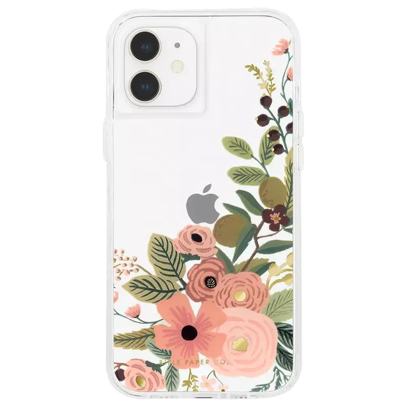 Rifle Paper Co Case for Apple iPhone 12 Mini - Pink Floral Vines