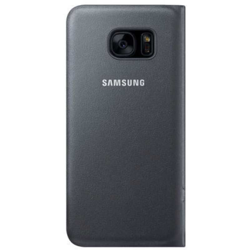 Funda con tapa LED View para Samsung Galaxy S7 Edge - Negro