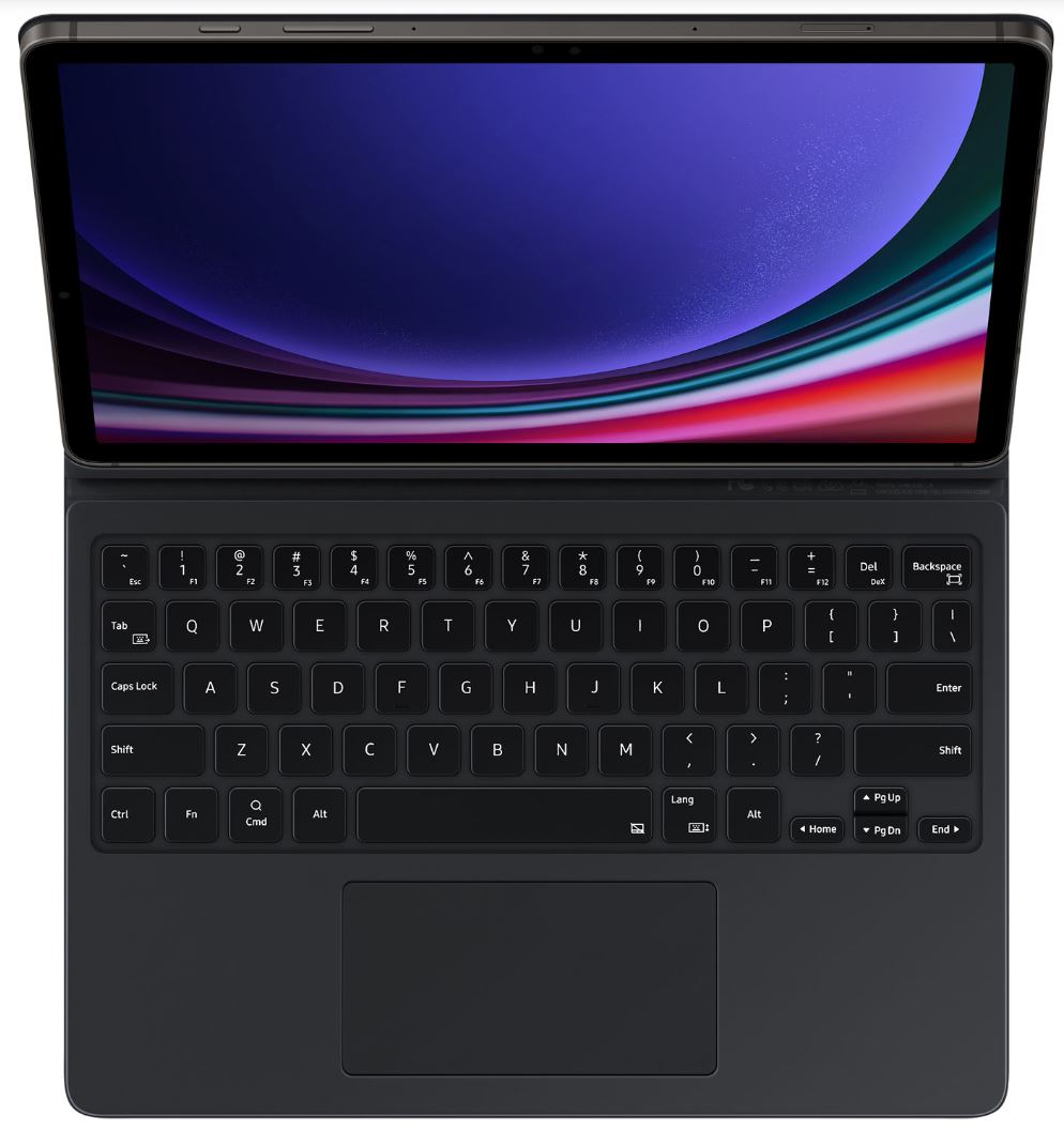 Samsung Galaxy Tab S9/S9FE 5G keyboard Book cover - Black