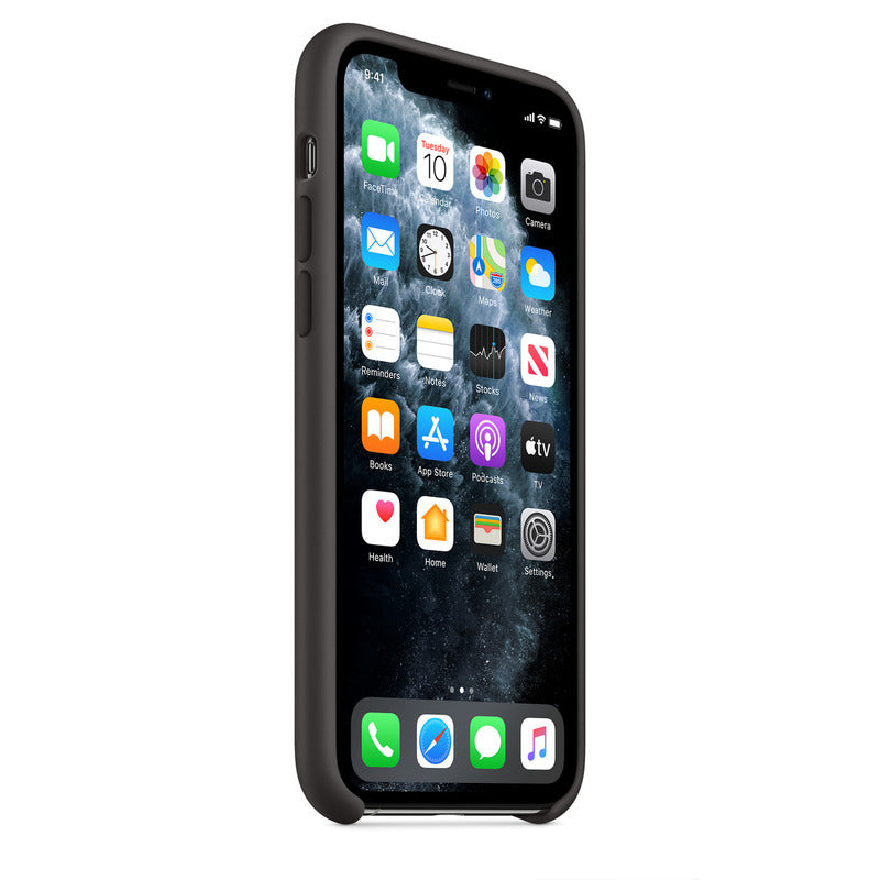 Coque en silicone pour iPhone 11 Pro - Noire