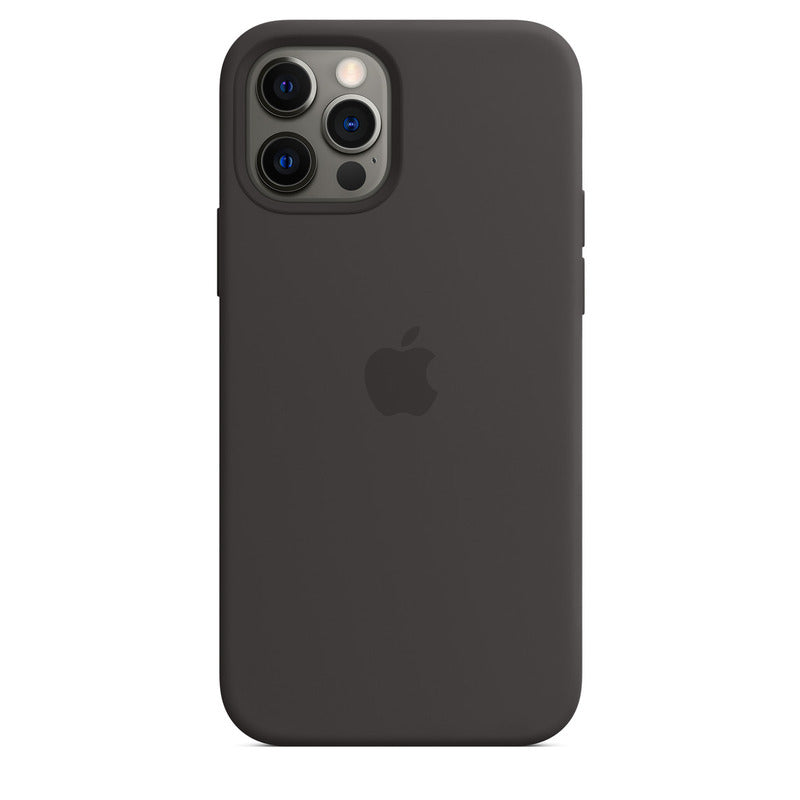 Coque en silicone pour iPhone 12 Pro - Noire