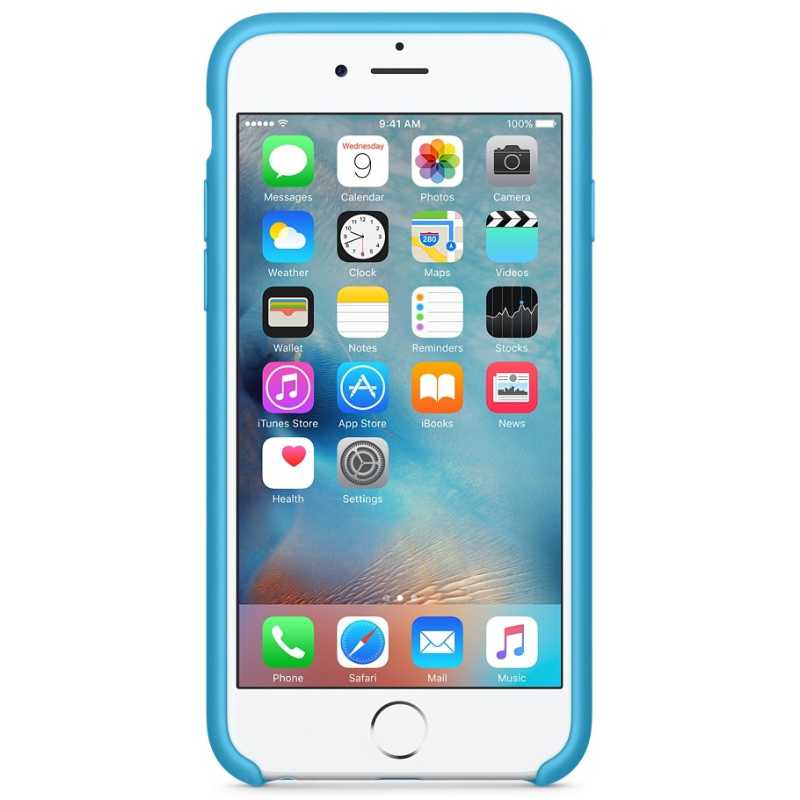 Coque en silicone pour iPhone 6/6sPlus - Bleue