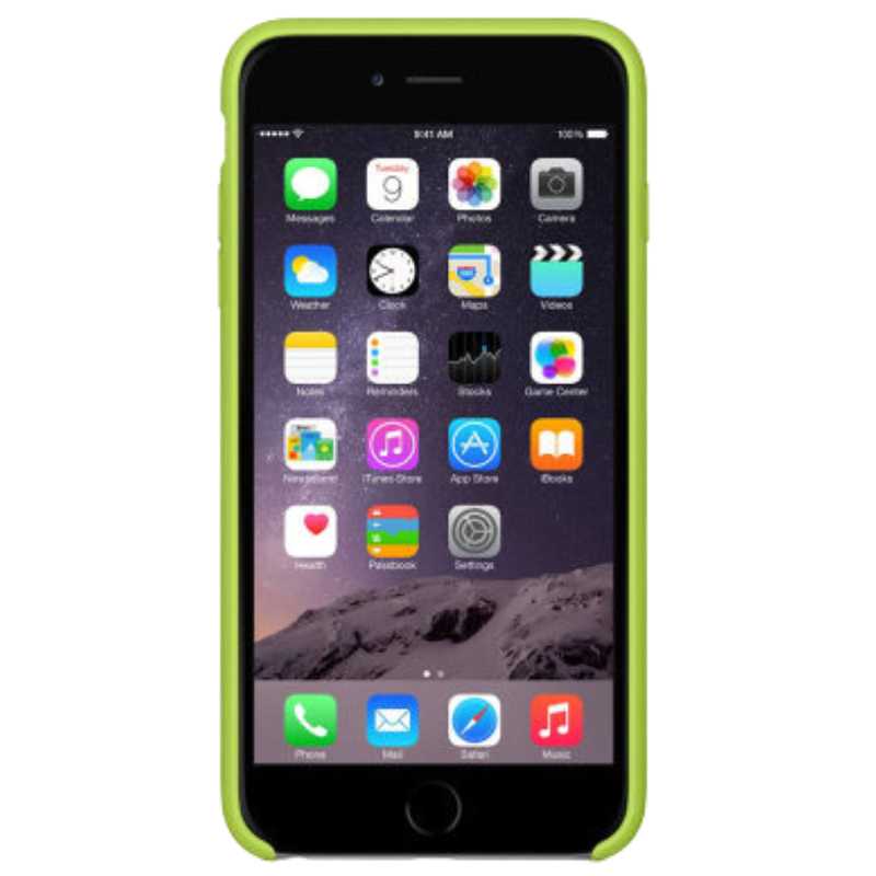 Coque en silicone pour iPhone 6/6sPlus - Verte