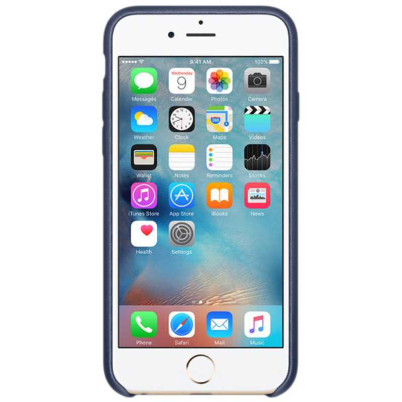 Funda de Cuero Apple iPhone 6/6s Plus - Azul Medianoche