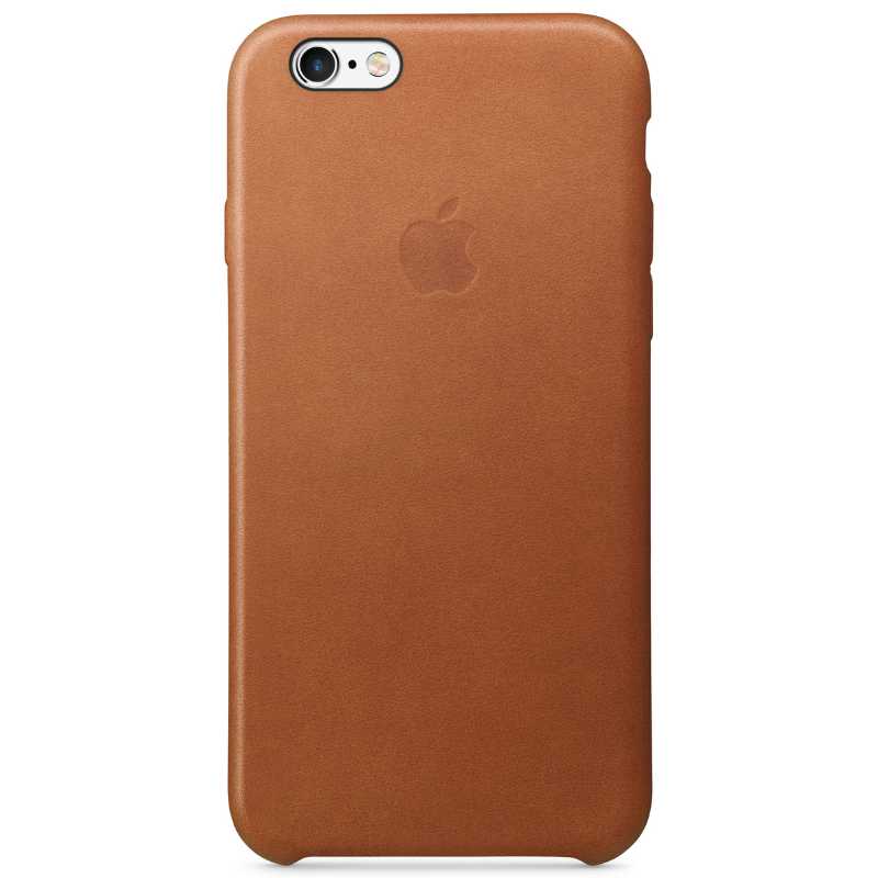 Étui en cuir pour iPhone 6/6s Plus - Marron Selle