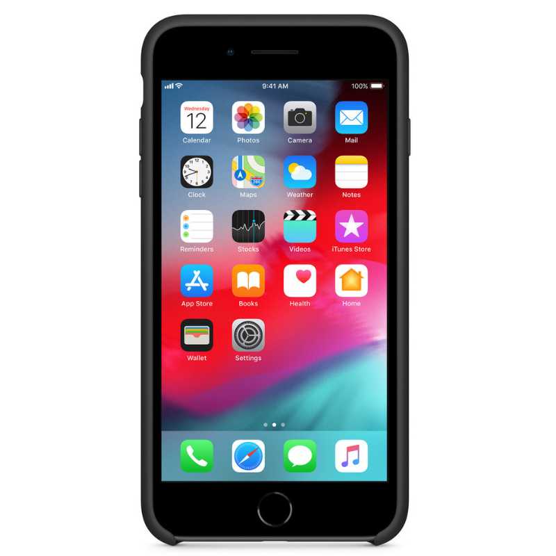 iPhone 7/8 Plus Silicone Case - Black
