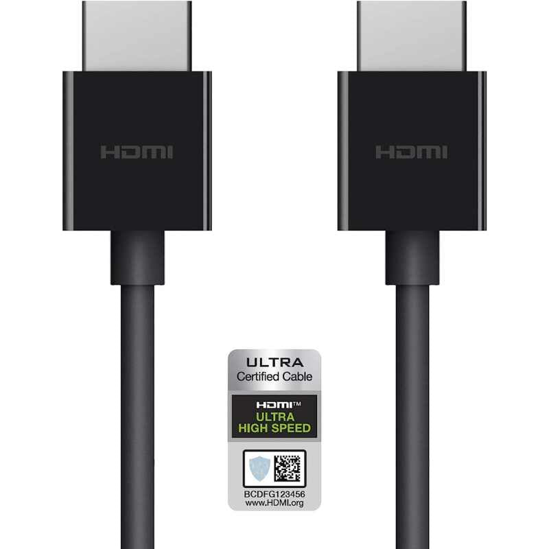 Câble HDMI 2.1 ultra haut débit 4K de Belkin - Noir