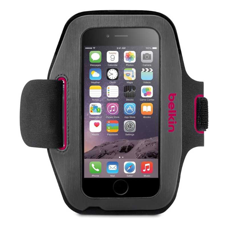 Belkin Sport-Fit Plus Armband for iPhone 6/7/8/SE (2nd and 3rd Gen) - Fuchsia