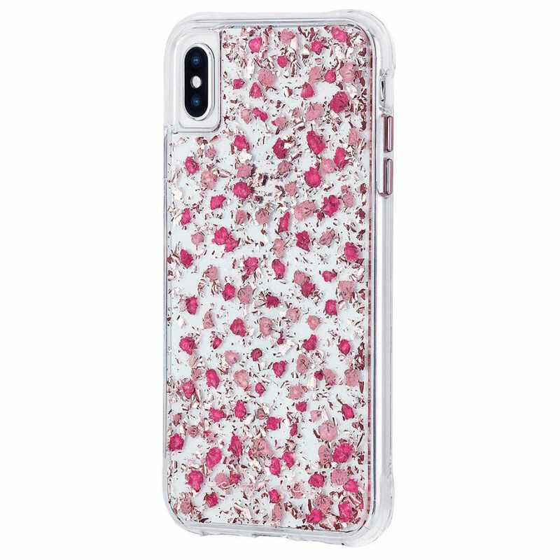 Étui Karat de Case-Mate pour Apple iPhone XS Max - Petits pétales roses