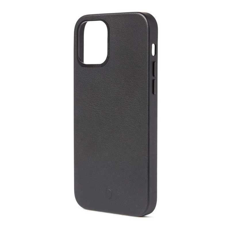 Decoded Leather Back Cover for Apple iPhone 12 Mini - Black