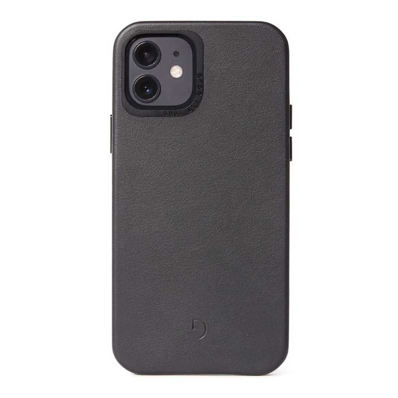 Decoded Leather Back Cover for Apple iPhone 12 Mini - Black