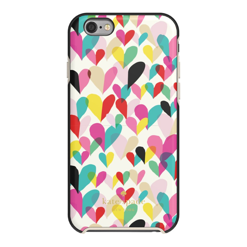 Carcasa rígida Kate Spade New York para Apple iPhone 6/6s - Corazones multicolores