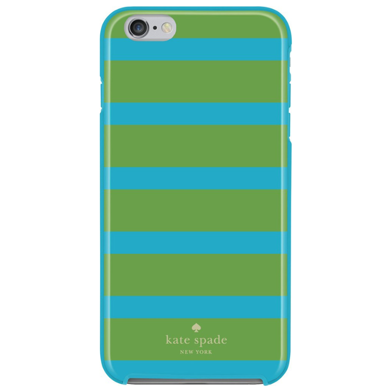 Kate Spade New York Hardshell Case for Apple iPhone 6/6s Plus - Blue/Green Stripe