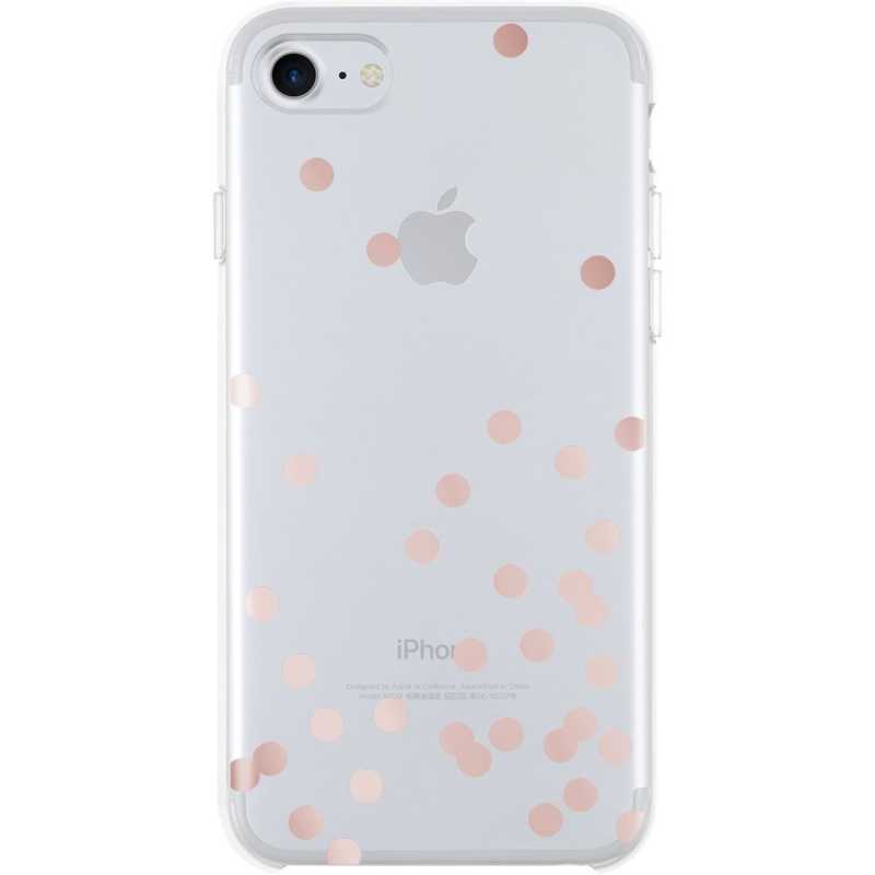 Étui rigide Kate Spade New York pour Apple iPhone 7/8/SE - Feuille d'or rose à pois