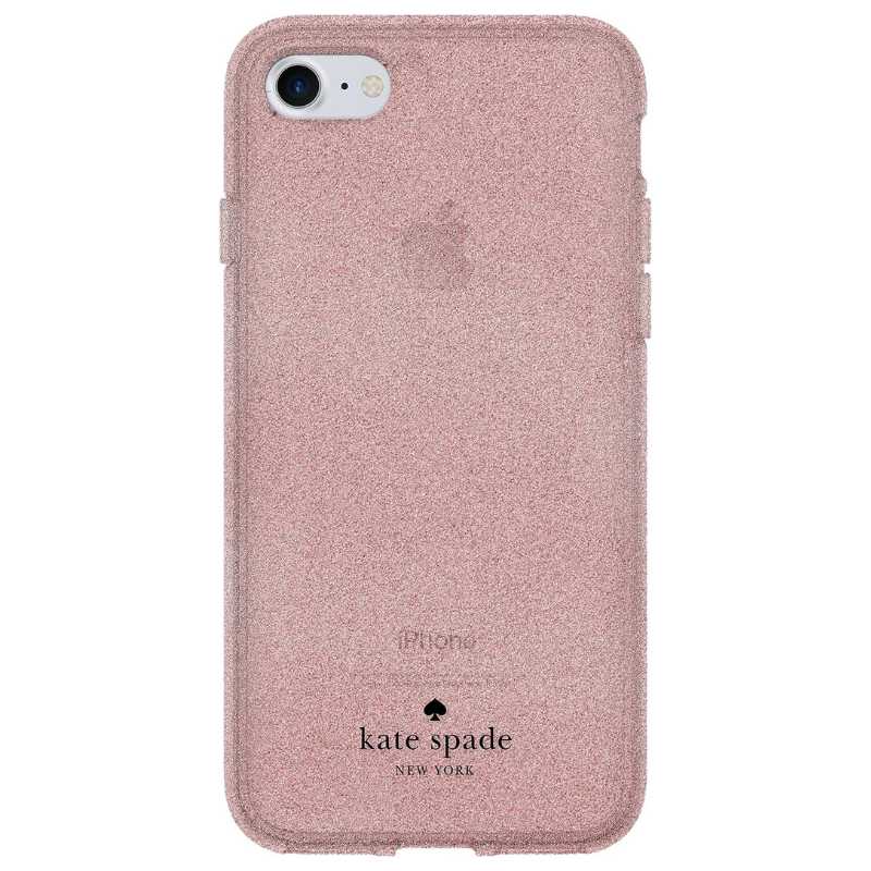 Estuche rígido Kate Spade New York para Apple iPhone 7/8/SE - Brillo dorado rosa