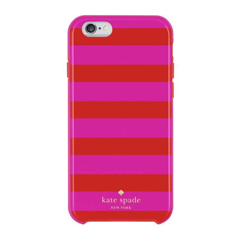 Kate Spade New York Hardshell Case for Apple iPhone 6 - Candy Stripe Red/Pink