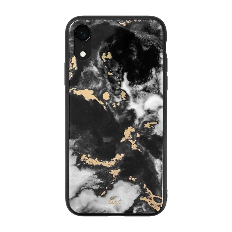 LAUT Mineral Glass Case for Apple iPhone XR - Black