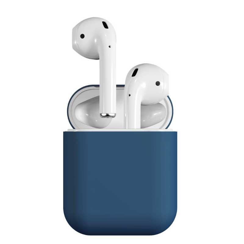 LOGiiX Peels for Apple AirPods 1/2 - Navy & White