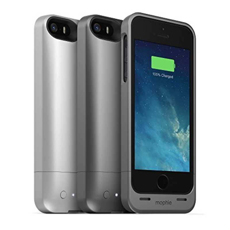 Batería de helio Mophie Juice para Apple iPhone 5/5s - Negro metalizado