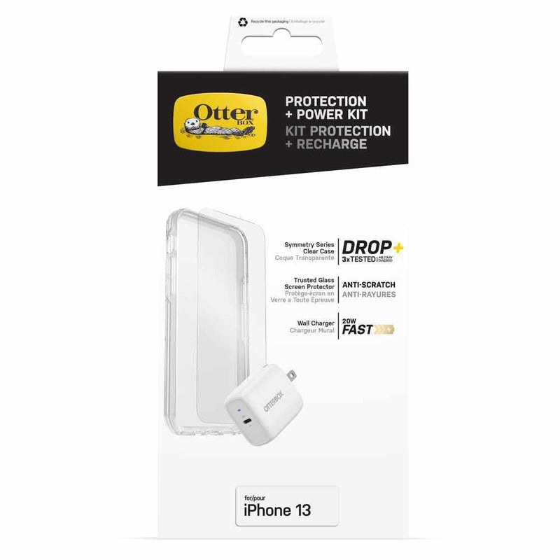 OtterBox Symmetry Case w/ Power Kit for Apple iPhone 13 - Clear