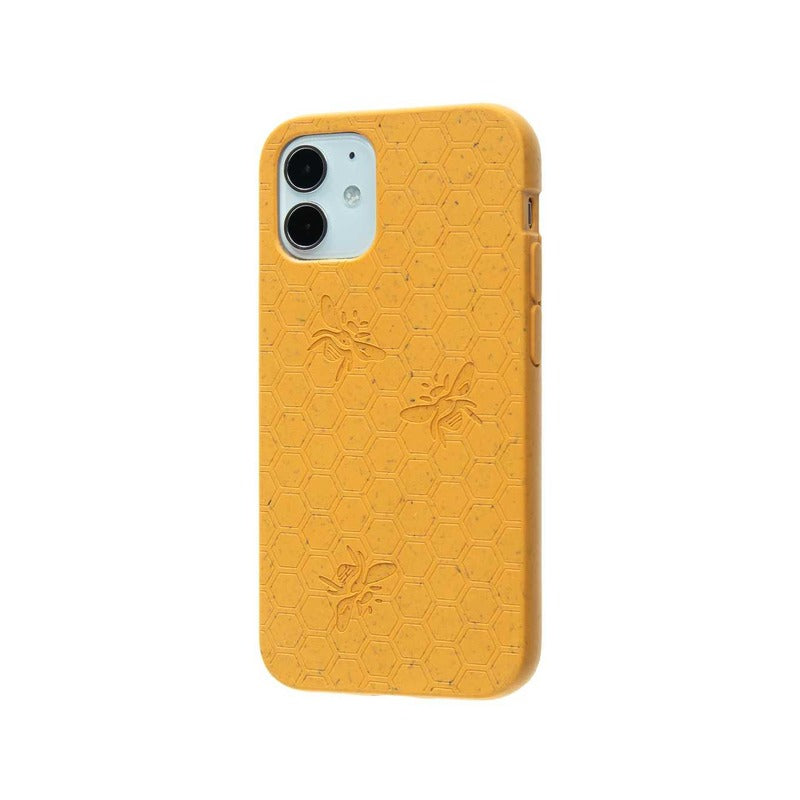 Pela Compostable Case for Apple iPhone 12 Mini - Honey (Bee Edition)