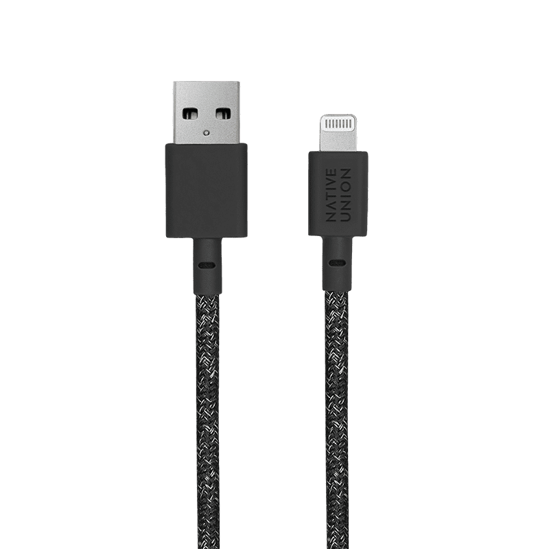 Native Union 10-Feet With Weighted Knot Night Charge/Sync Lightning Cable - Cosmos