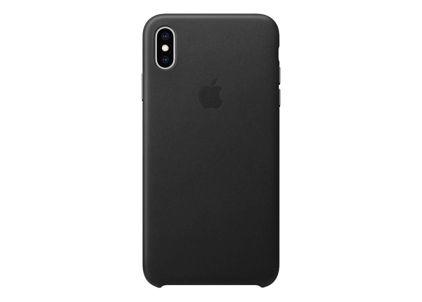 Funda de piel Apple para iPhone Xs Max Negra
