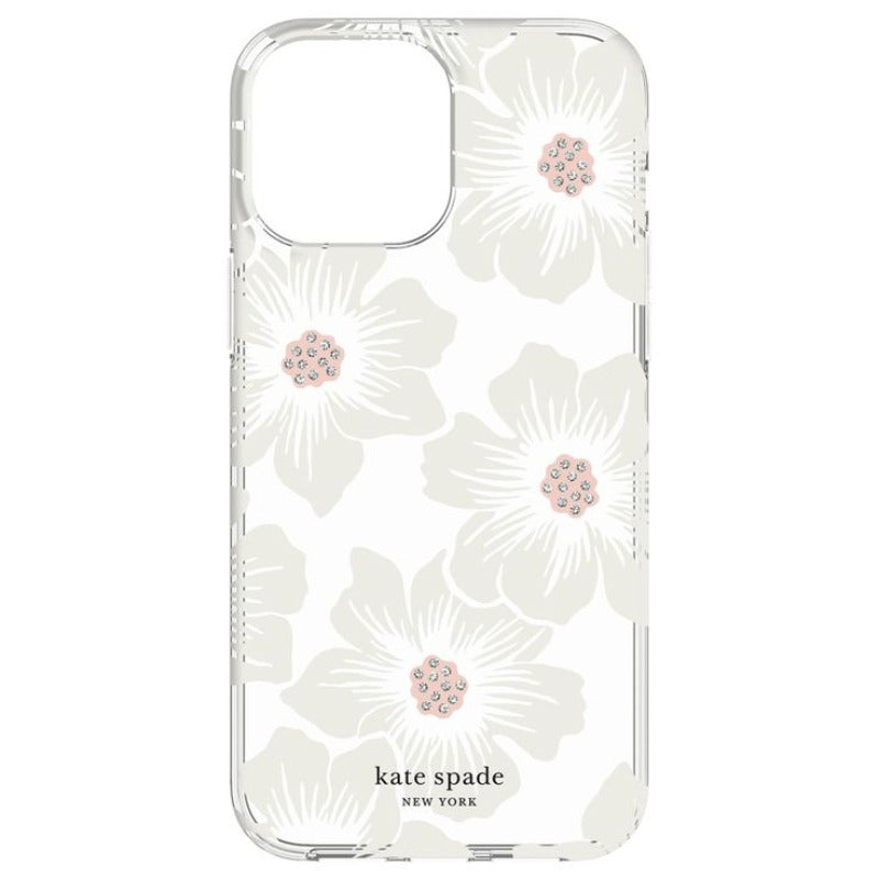 Estuche rígido protector Kate Spade para iPhone 13 Pro Max - Hollyhock Floral