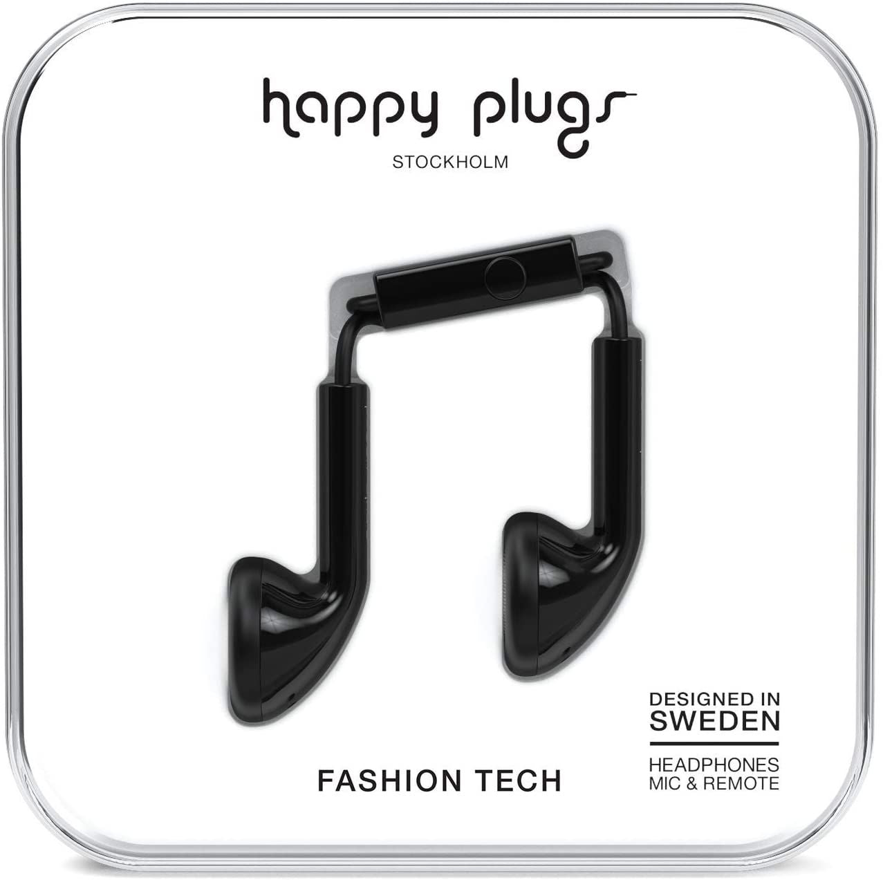 Happy Plugs 7705 Earbuds Black