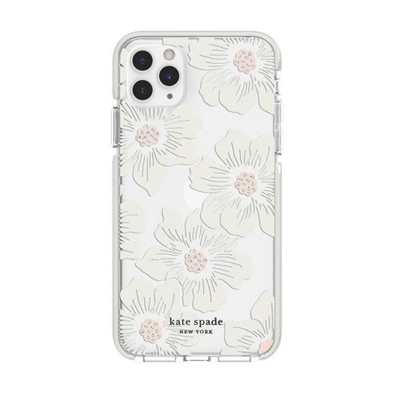 Estuche rígido protector Kate Spade para iPhone 13 Pro - Hollyhock Floral