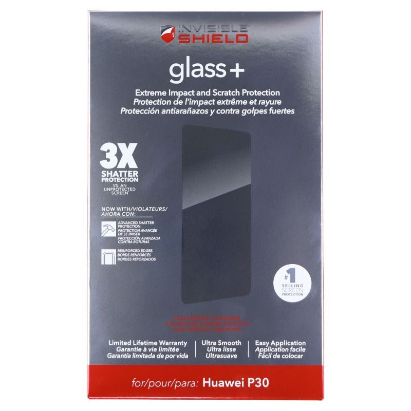 ZAGG Invisible Shield Glass+ Tempered Glass Screen Protector for Huawei P30 - Clear