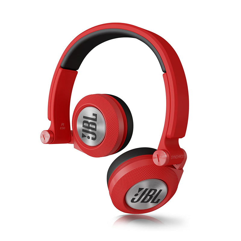 JBL Synchros E30 On-Ear wired Headphones - Red