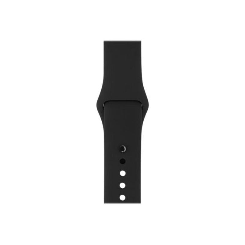 Correa deportiva Apple Watch de 44 mm con pasador de acero inoxidable gris espacial - Negro