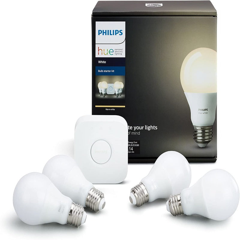 Philips Hue White A19 LED Bulb Starter Kit