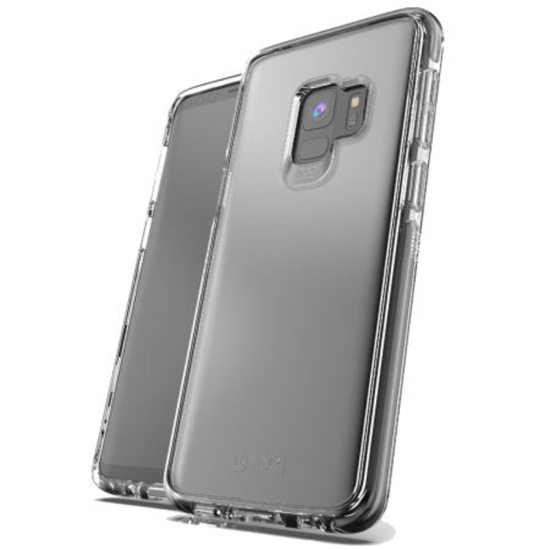 Étui transparent Gear4 Piccadilly protégé par D30 pour Samsung Galaxy S9 - Noir