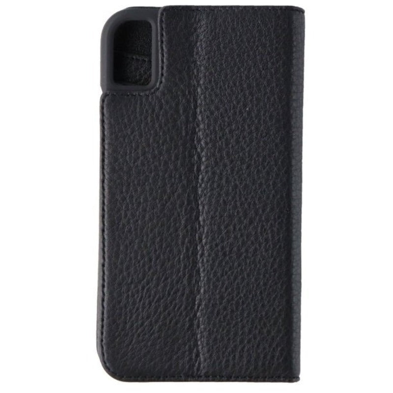 Estuche de cuero genuino Case-Mate Wallet Folio Series para Apple iPhone XR - Negro