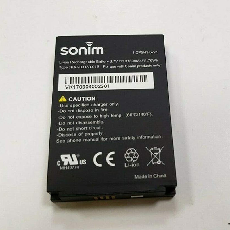 Battery for Sonim XP5 XP5800 3180mAh 3.7V (BAT-03180-01S)