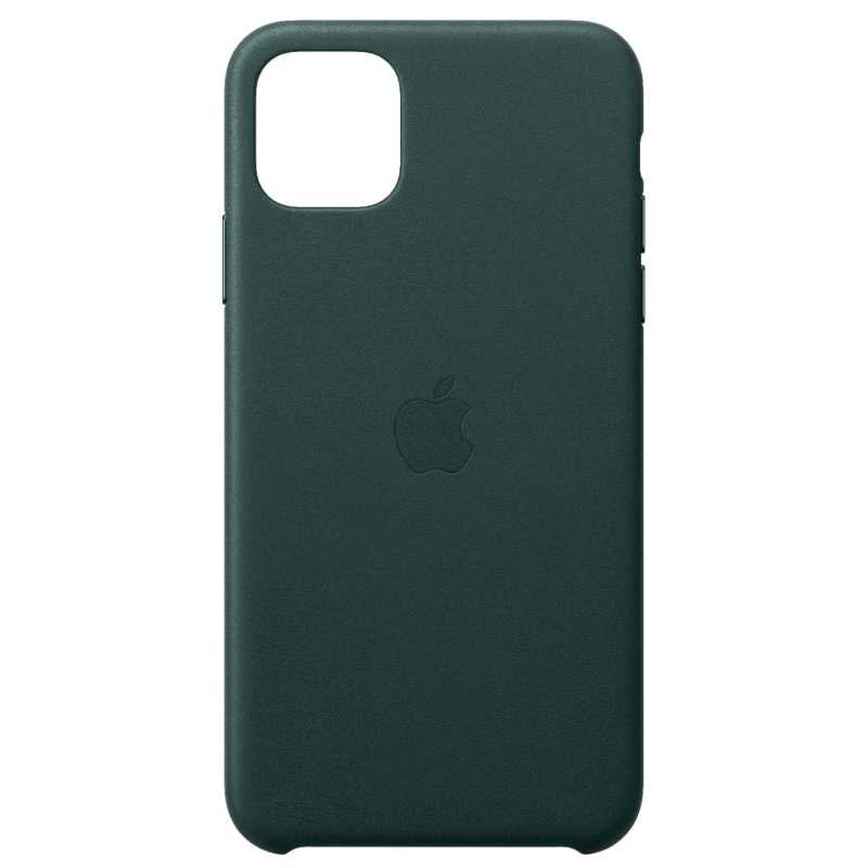 Étui en cuir pour iPhone 11 Pro Max - Vert forêt