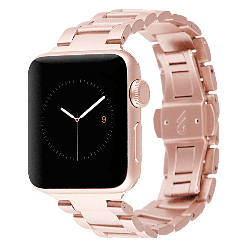 Bracelet Apple Watch 38 mm 40 mm de Case-Mate avec liens en métal - Or rose