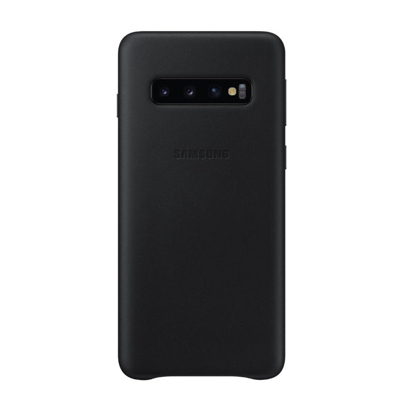 Étui en cuir pour Samsung Galaxy S10 - Noir