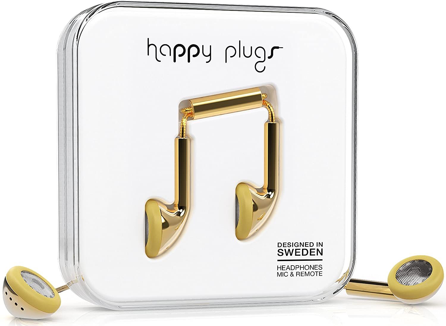 Happy Plugs Earbud Earphones Gold