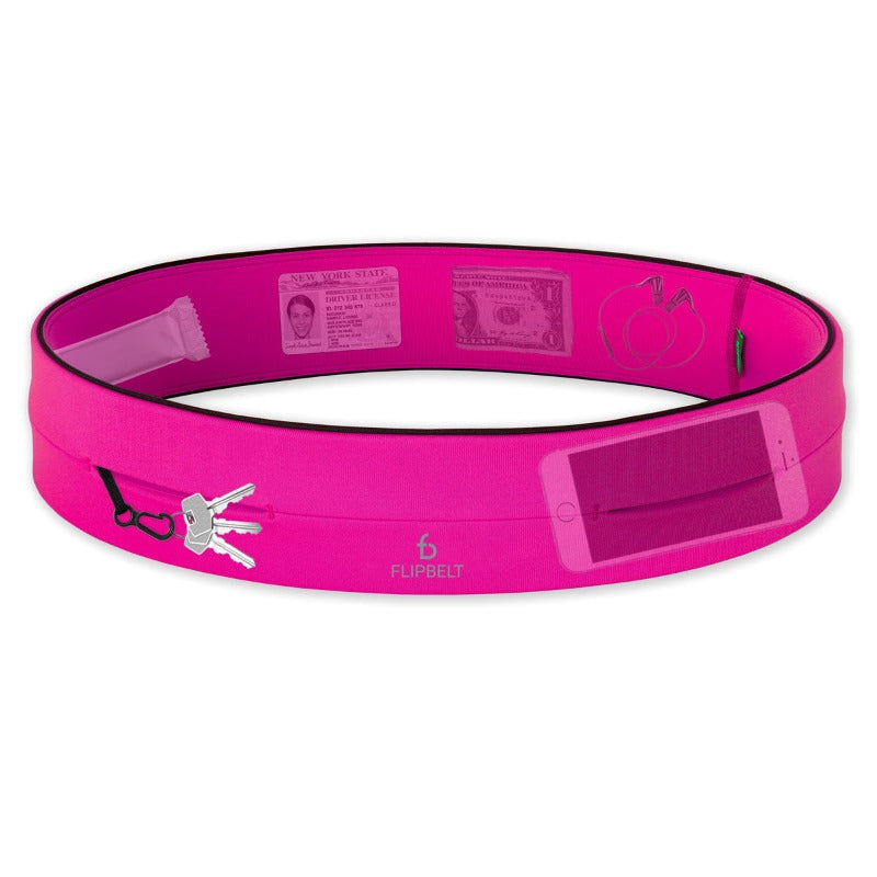 FlipBelt Running Belt (Medium) - Hot Pink