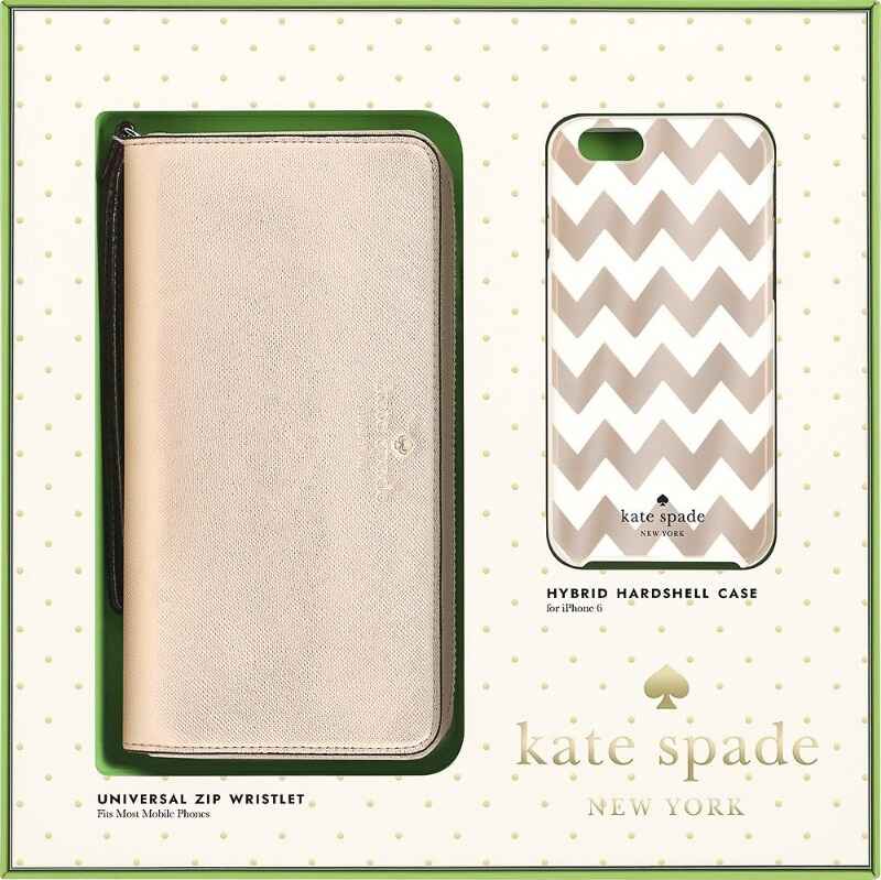 Kate Spade New York Hybrid Hardshell Case And Universal Zip Wristlet For iPhone 6/6s Gift Set