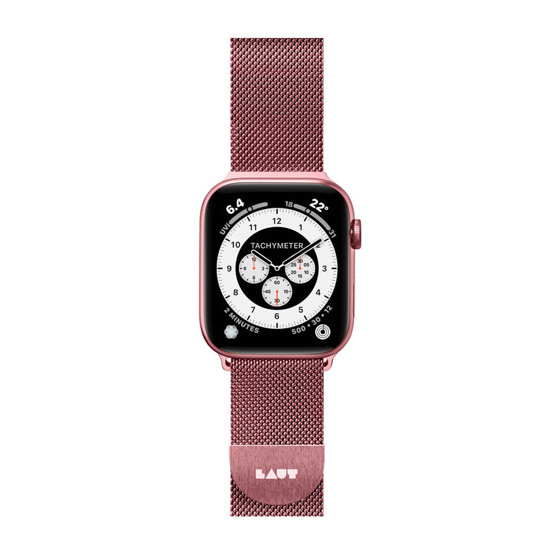 Boucle en acier LAUT pour bracelet Apple Watch 38/40MM - Or rose