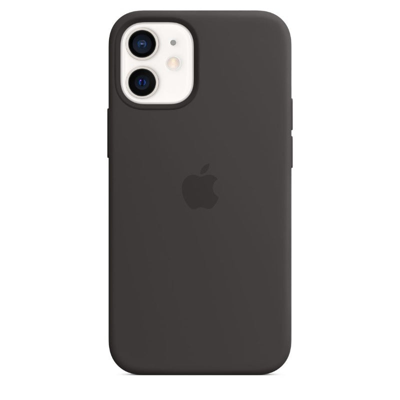 Funda Apple de silicona con MagSafe para iPhone 12 Mini - Negro