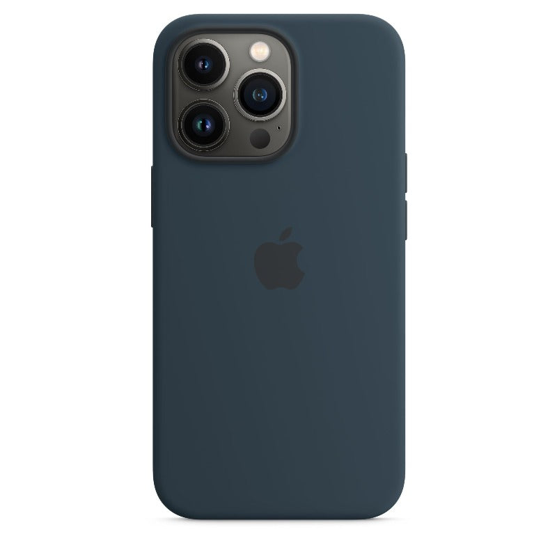 Coque en silicone Apple avec MagSafe pour Apple iPhone 13 Pro – Bleu abysse