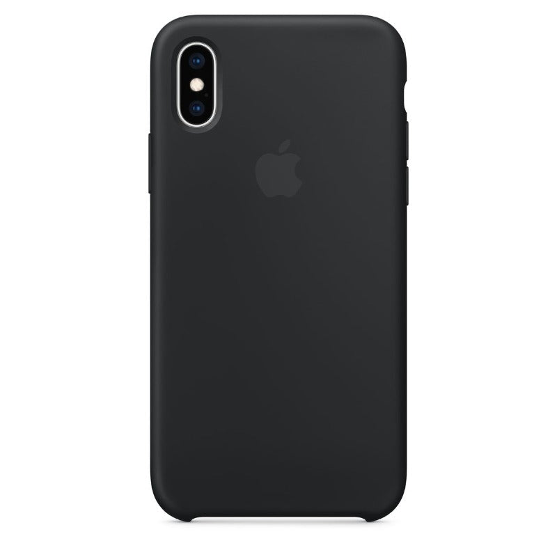 Coque en Silicone Apple iPhone XS - Noire